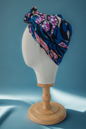Bon’wax satin de soie bleu