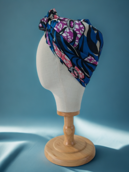 Bon’wax satin de soie bleu