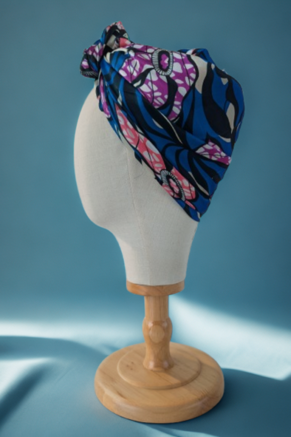 Bon’wax satin de soie bleu