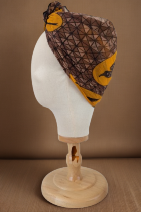 Bon’wax voilage géométrie marron