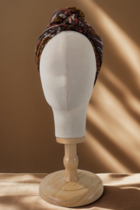 Bon’wax satin de soie fleur marron