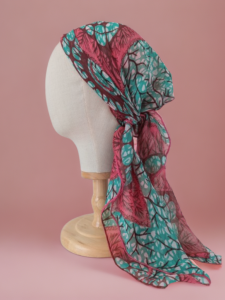Bon’wax voilage vert et rose