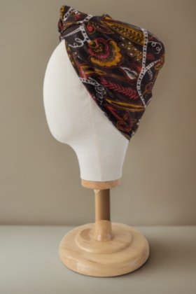 Bon’wax voilage fleur marron