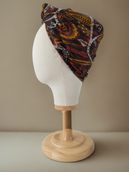 Bon’wax voilage fleur marron